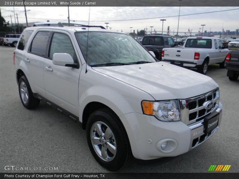 White Suede / Camel 2012 Ford Escape Limited V6