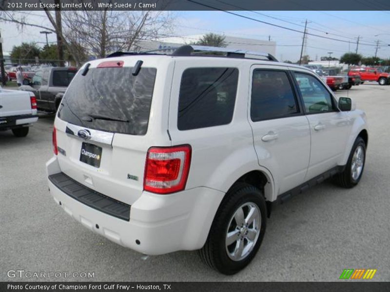 White Suede / Camel 2012 Ford Escape Limited V6