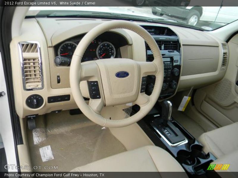 White Suede / Camel 2012 Ford Escape Limited V6