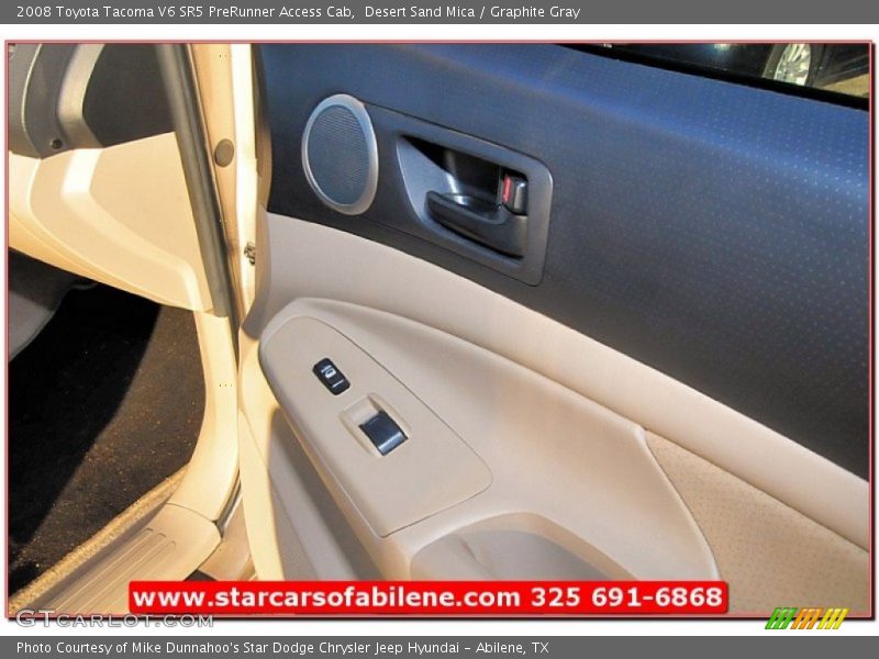 Desert Sand Mica / Graphite Gray 2008 Toyota Tacoma V6 SR5 PreRunner Access Cab