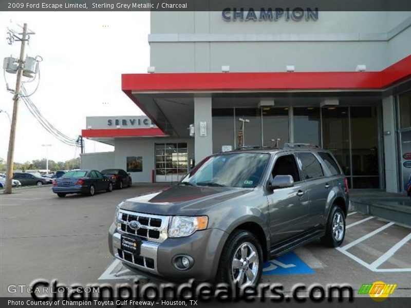 Sterling Grey Metallic / Charcoal 2009 Ford Escape Limited