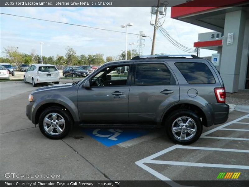 Sterling Grey Metallic / Charcoal 2009 Ford Escape Limited