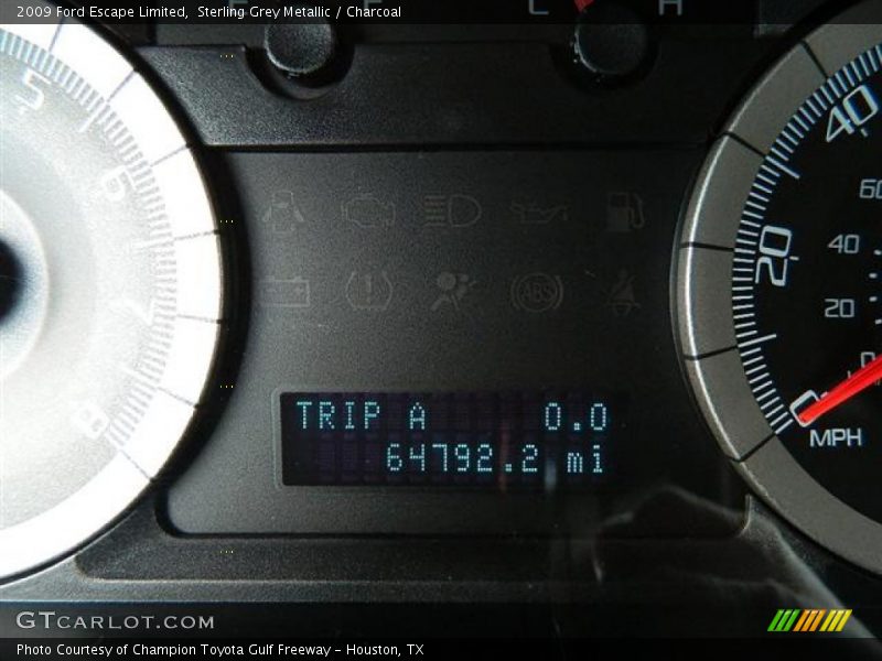 Sterling Grey Metallic / Charcoal 2009 Ford Escape Limited