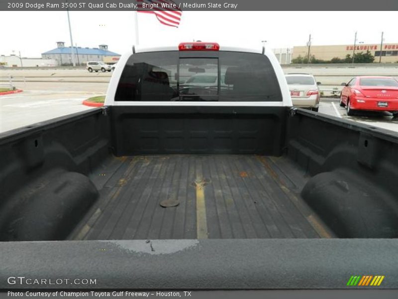 Bright White / Medium Slate Gray 2009 Dodge Ram 3500 ST Quad Cab Dually