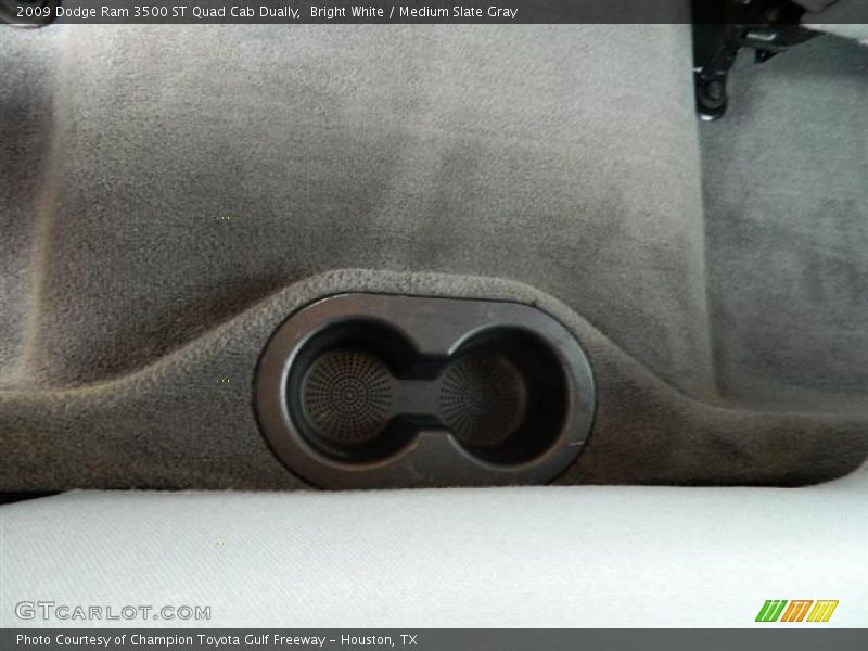 Bright White / Medium Slate Gray 2009 Dodge Ram 3500 ST Quad Cab Dually