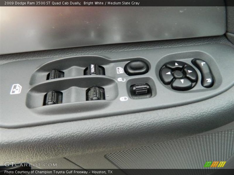 Bright White / Medium Slate Gray 2009 Dodge Ram 3500 ST Quad Cab Dually