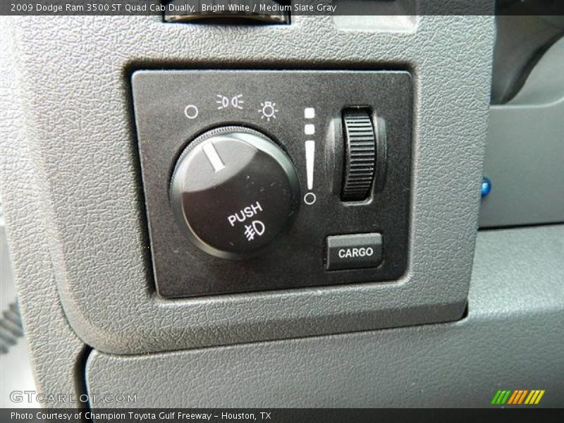 Bright White / Medium Slate Gray 2009 Dodge Ram 3500 ST Quad Cab Dually
