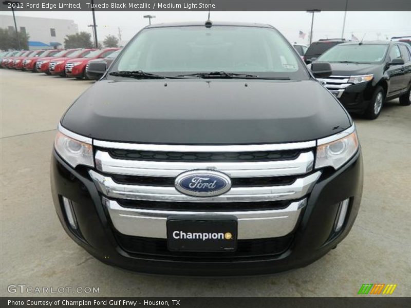Tuxedo Black Metallic / Medium Light Stone 2012 Ford Edge Limited