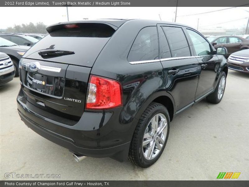 Tuxedo Black Metallic / Medium Light Stone 2012 Ford Edge Limited