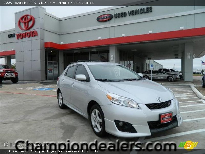 Classic Silver Metallic / Dark Charcoal 2009 Toyota Matrix S