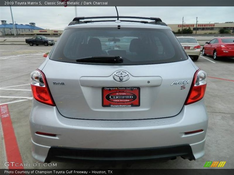 Classic Silver Metallic / Dark Charcoal 2009 Toyota Matrix S