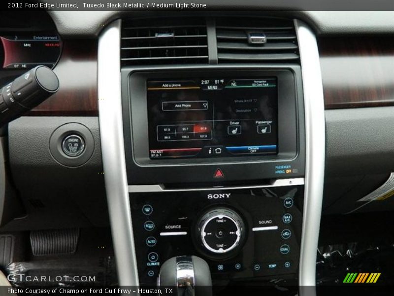 Tuxedo Black Metallic / Medium Light Stone 2012 Ford Edge Limited