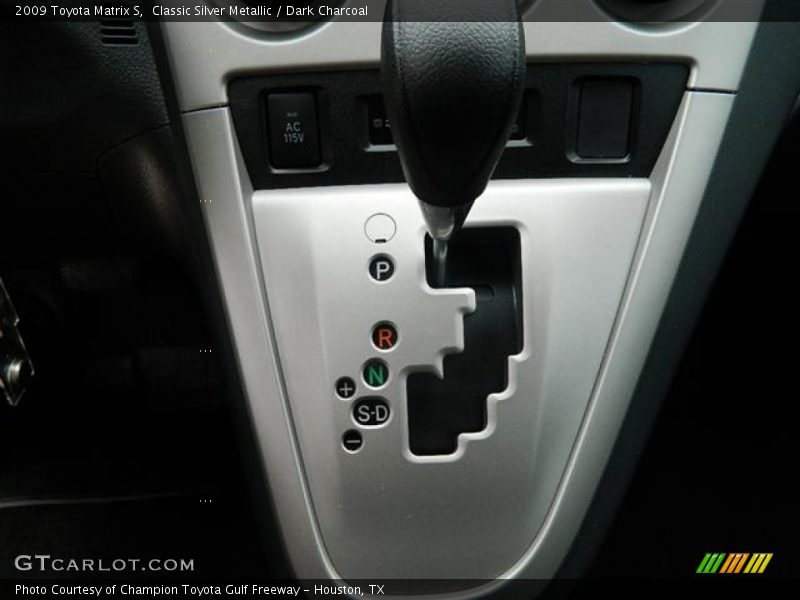 Classic Silver Metallic / Dark Charcoal 2009 Toyota Matrix S