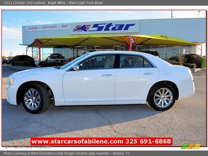 Bright White / Black/Light Frost Beige 2011 Chrysler 300 Limited