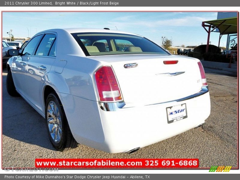 Bright White / Black/Light Frost Beige 2011 Chrysler 300 Limited