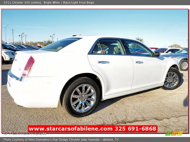 Bright White / Black/Light Frost Beige 2011 Chrysler 300 Limited