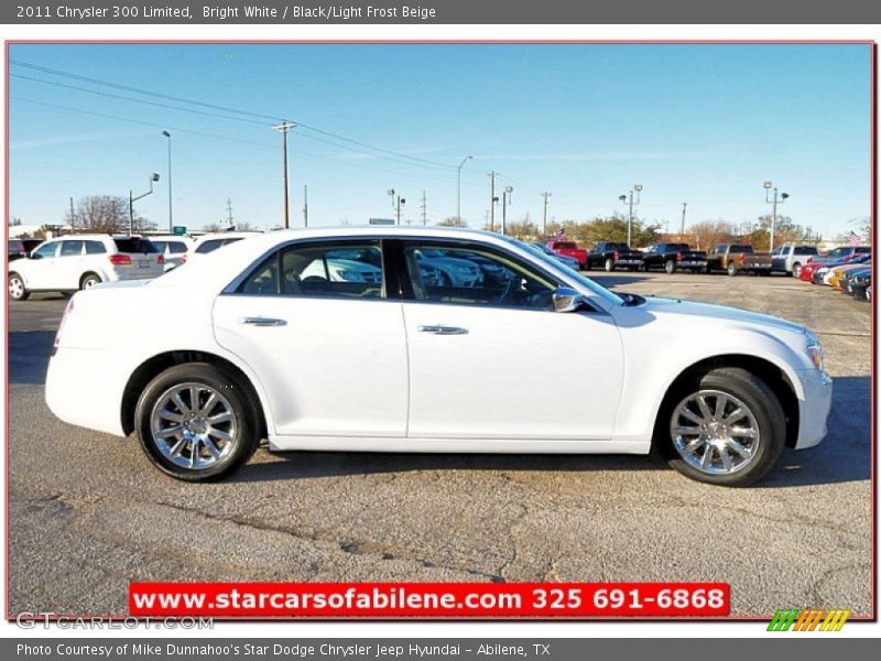 Bright White / Black/Light Frost Beige 2011 Chrysler 300 Limited
