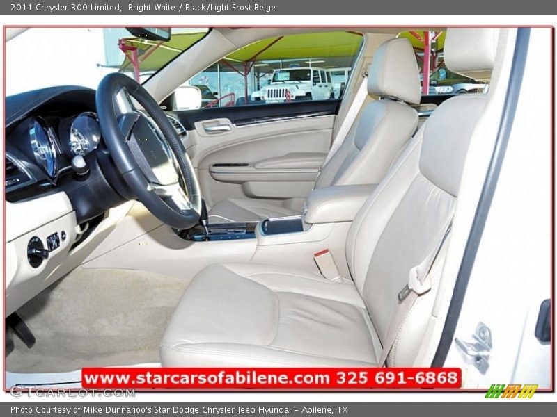 Bright White / Black/Light Frost Beige 2011 Chrysler 300 Limited