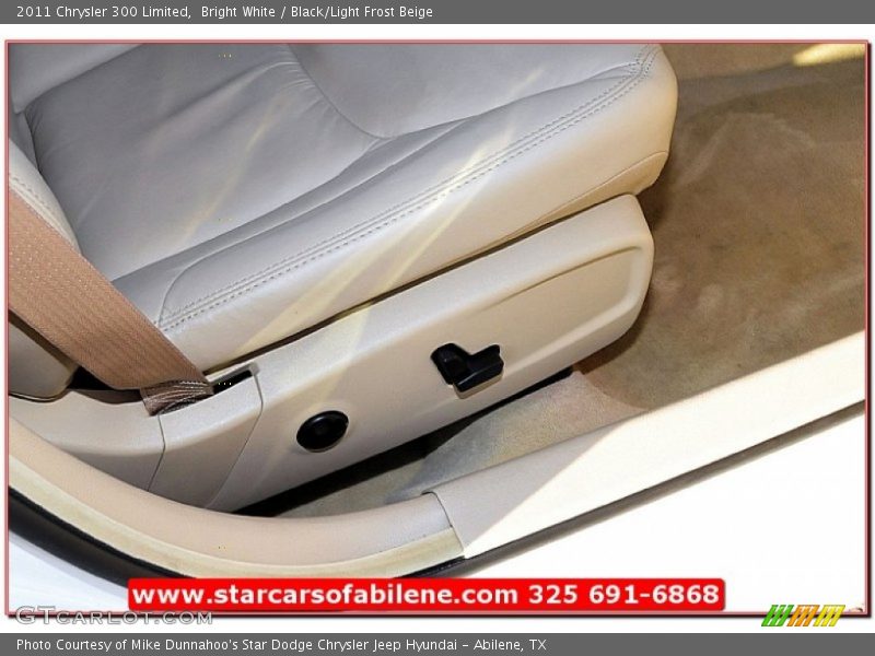 Bright White / Black/Light Frost Beige 2011 Chrysler 300 Limited