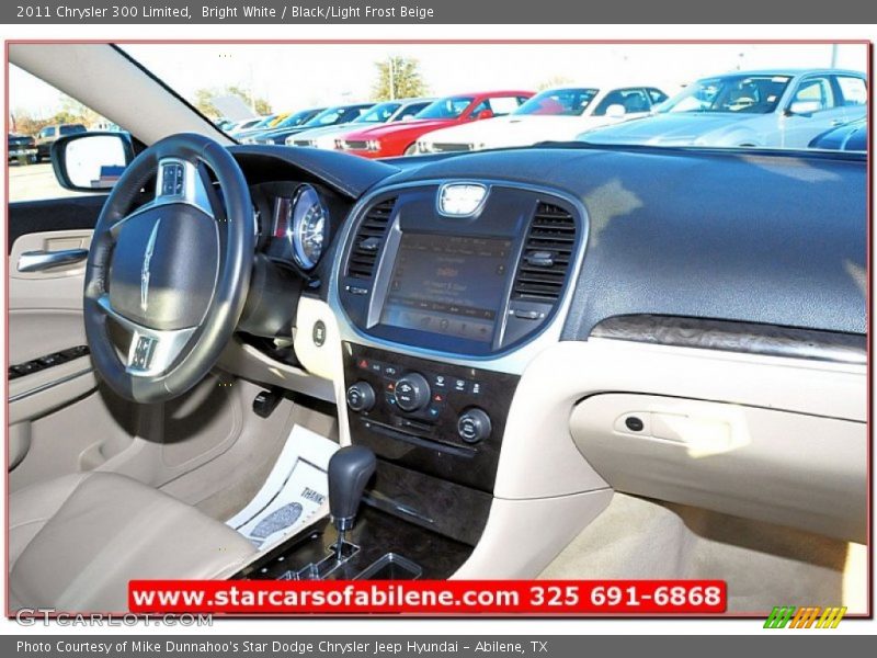 Bright White / Black/Light Frost Beige 2011 Chrysler 300 Limited
