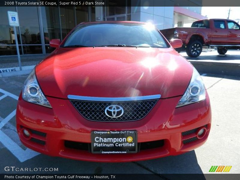 Super Red 5 / Dark Stone 2008 Toyota Solara SE Coupe