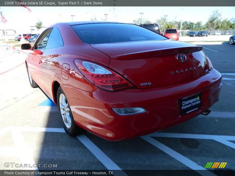 Super Red 5 / Dark Stone 2008 Toyota Solara SE Coupe