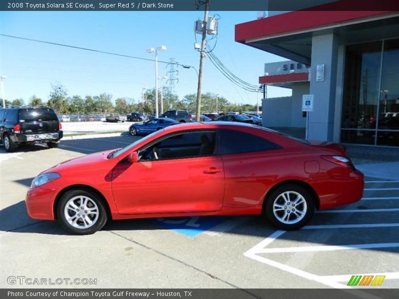 Super Red 5 / Dark Stone 2008 Toyota Solara SE Coupe