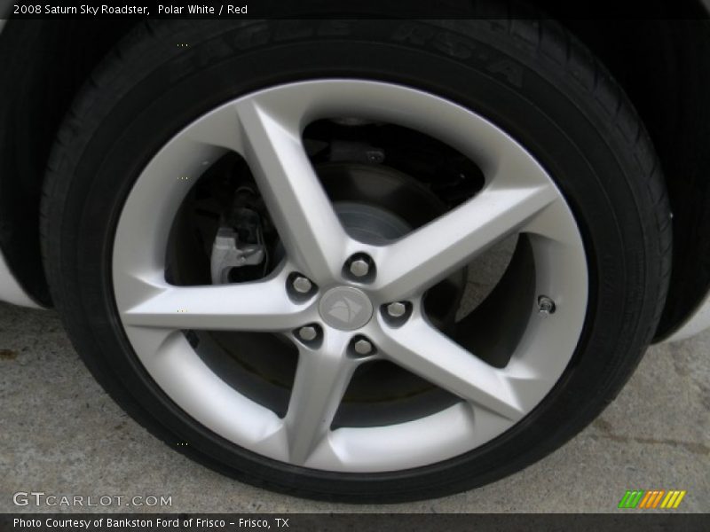 Polar White / Red 2008 Saturn Sky Roadster
