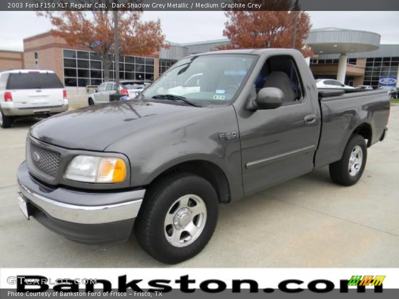 Dark Shadow Grey Metallic / Medium Graphite Grey 2003 Ford F150 XLT Regular Cab