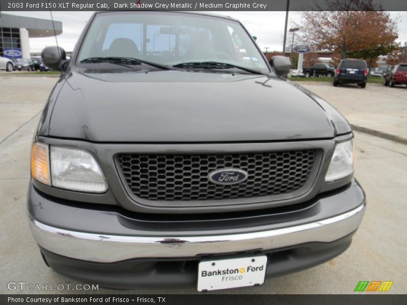 Dark Shadow Grey Metallic / Medium Graphite Grey 2003 Ford F150 XLT Regular Cab