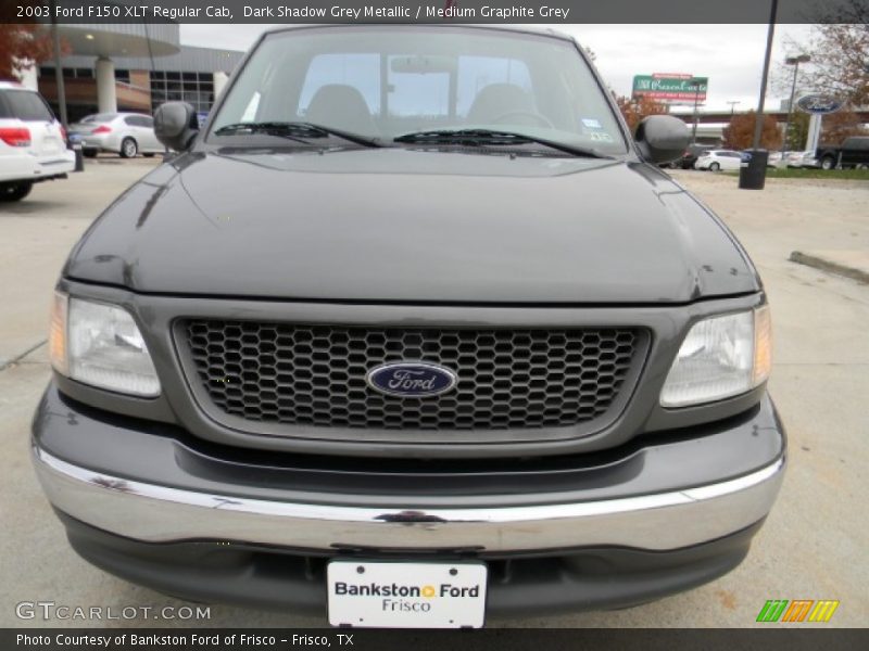 Dark Shadow Grey Metallic / Medium Graphite Grey 2003 Ford F150 XLT Regular Cab