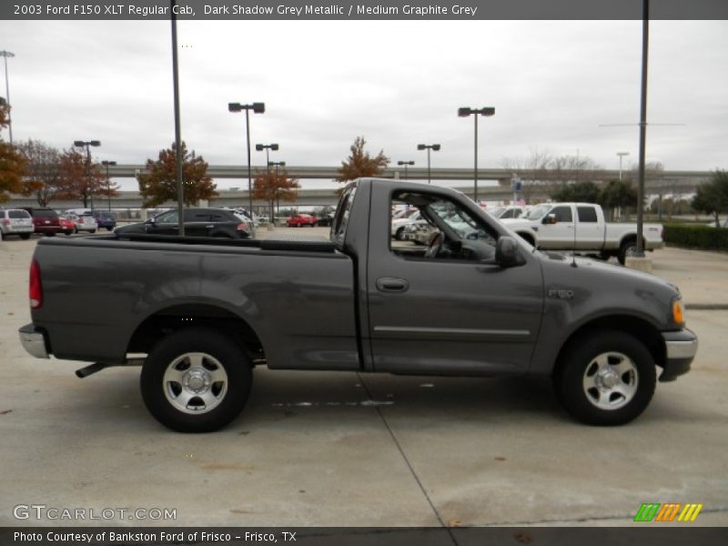 Dark Shadow Grey Metallic / Medium Graphite Grey 2003 Ford F150 XLT Regular Cab