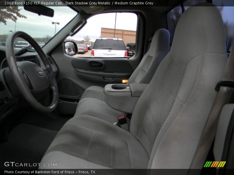 Dark Shadow Grey Metallic / Medium Graphite Grey 2003 Ford F150 XLT Regular Cab