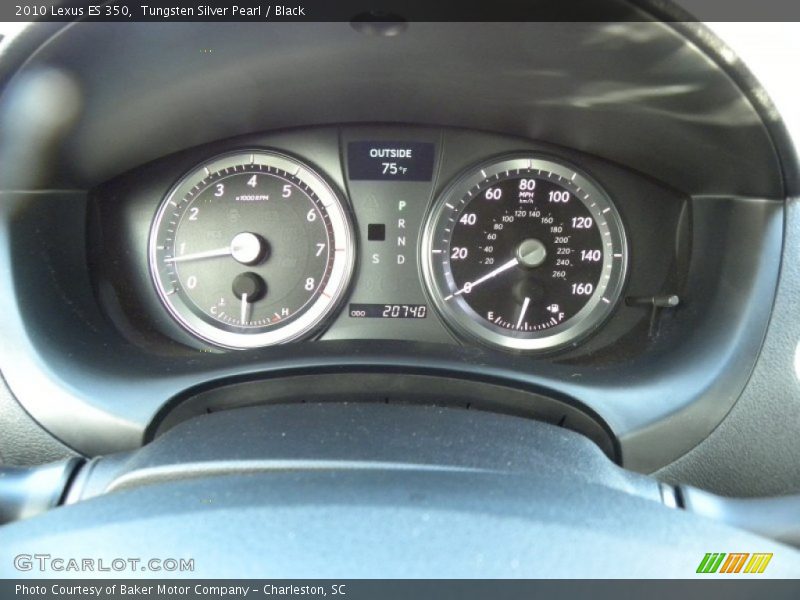 Tungsten Silver Pearl / Black 2010 Lexus ES 350