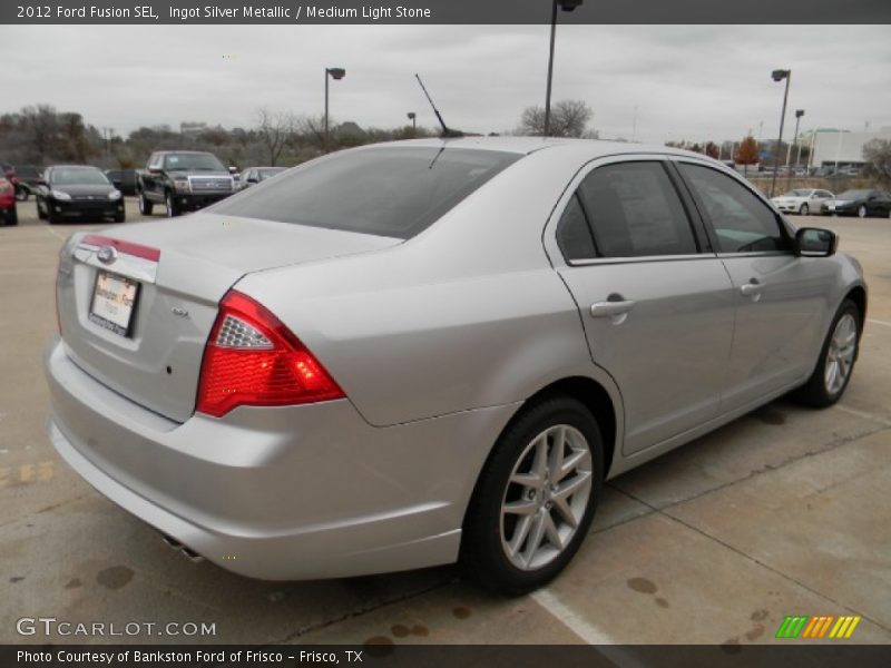 Ingot Silver Metallic / Medium Light Stone 2012 Ford Fusion SEL