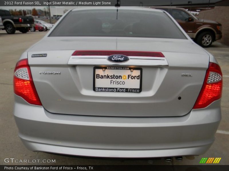 Ingot Silver Metallic / Medium Light Stone 2012 Ford Fusion SEL