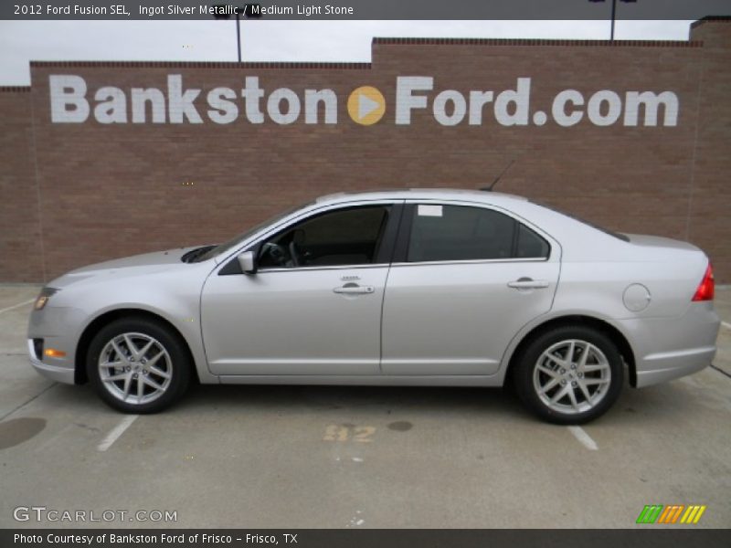 Ingot Silver Metallic / Medium Light Stone 2012 Ford Fusion SEL