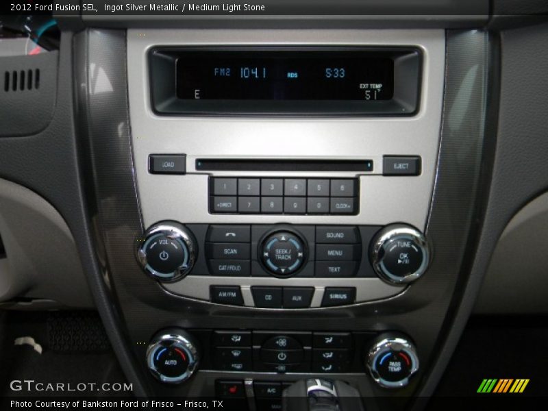Ingot Silver Metallic / Medium Light Stone 2012 Ford Fusion SEL