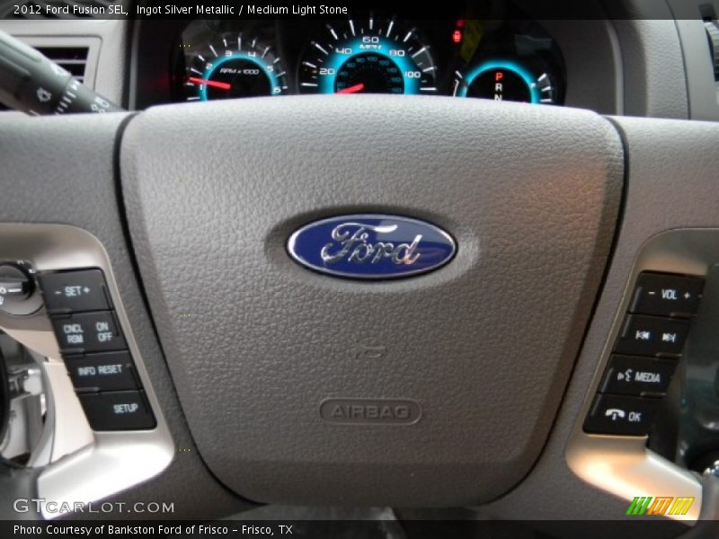 Ingot Silver Metallic / Medium Light Stone 2012 Ford Fusion SEL