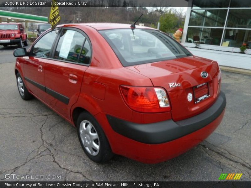 Tropical Red / Gray 2006 Kia Rio LX Sedan