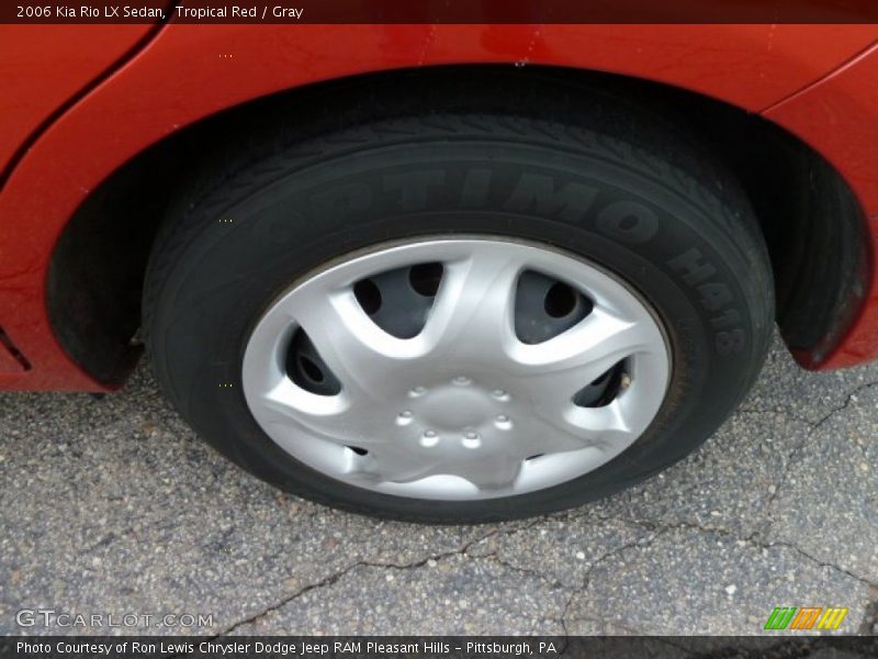 Tropical Red / Gray 2006 Kia Rio LX Sedan
