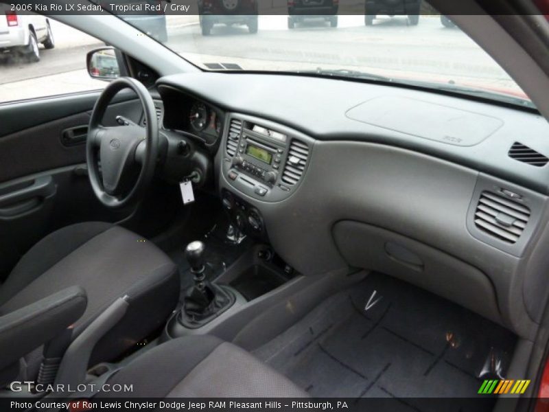 Tropical Red / Gray 2006 Kia Rio LX Sedan