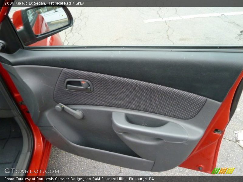 Tropical Red / Gray 2006 Kia Rio LX Sedan