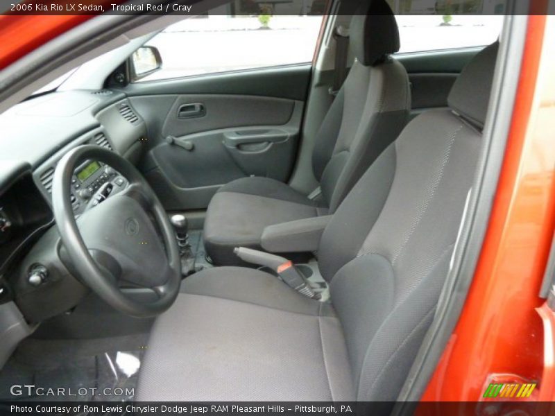 Tropical Red / Gray 2006 Kia Rio LX Sedan