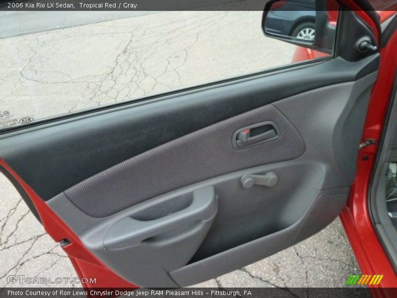 Tropical Red / Gray 2006 Kia Rio LX Sedan