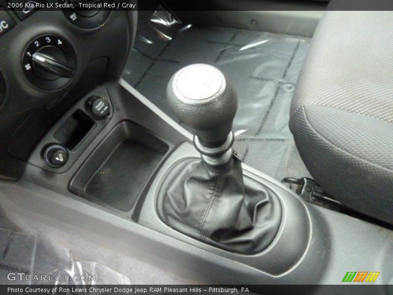Tropical Red / Gray 2006 Kia Rio LX Sedan