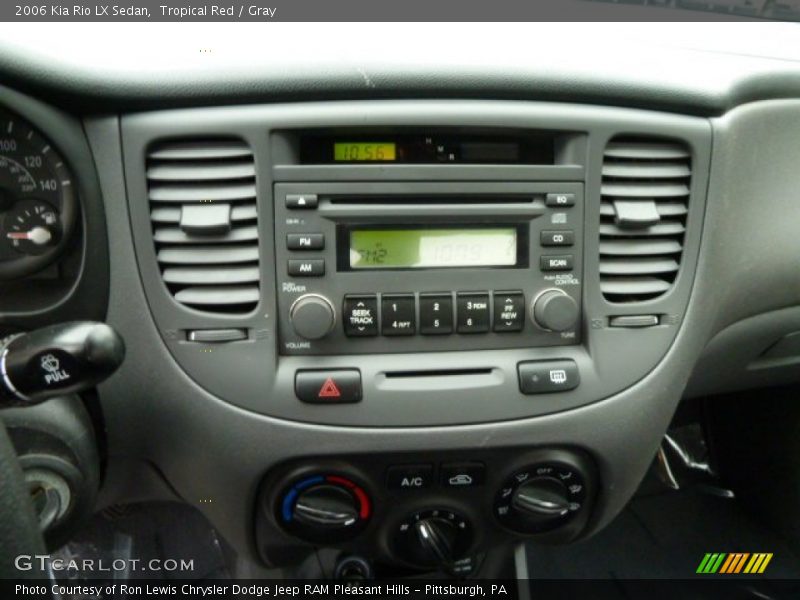 Tropical Red / Gray 2006 Kia Rio LX Sedan