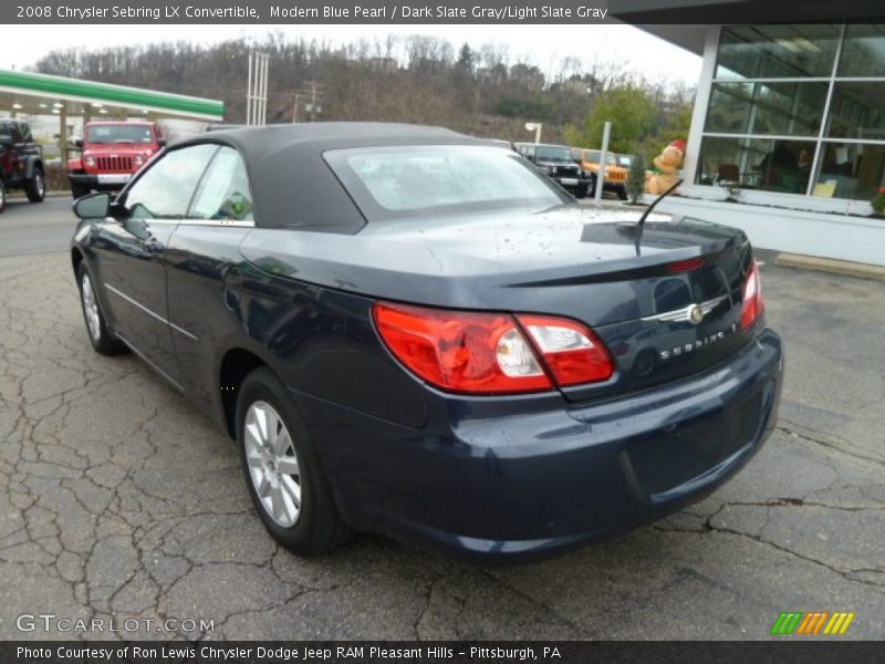 Modern Blue Pearl / Dark Slate Gray/Light Slate Gray 2008 Chrysler Sebring LX Convertible