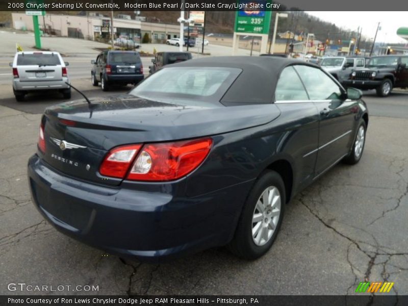 Modern Blue Pearl / Dark Slate Gray/Light Slate Gray 2008 Chrysler Sebring LX Convertible