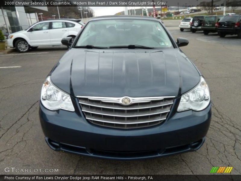 Modern Blue Pearl / Dark Slate Gray/Light Slate Gray 2008 Chrysler Sebring LX Convertible